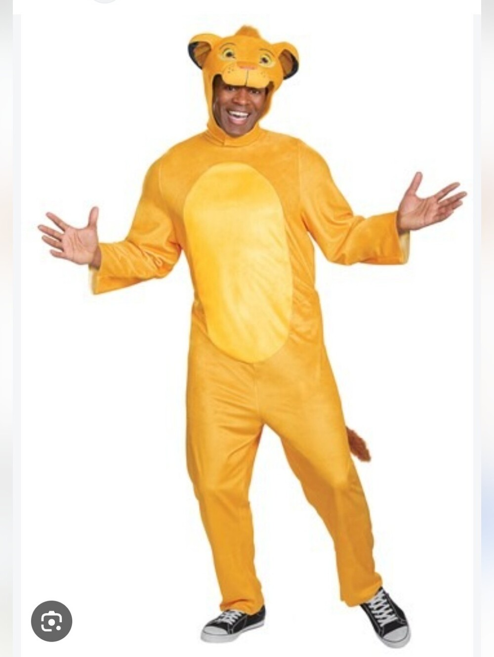Adult Simba Jumpsuit Costume from Lion King Sz L- XL